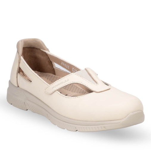 SOLE-G Kadın Deri Ayakkabı Bej - 3