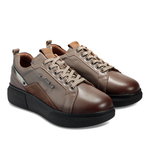 STYLE-G Kadın Deri Ayakkabı Vizon - 3