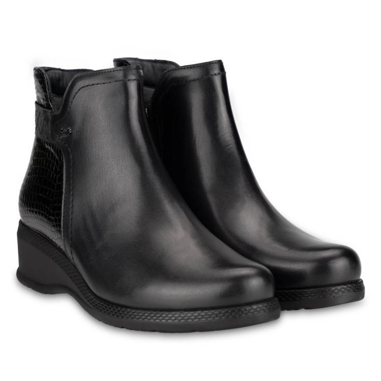 SUDE-K Kadın Deri Bot Siyah - Forelli (1)