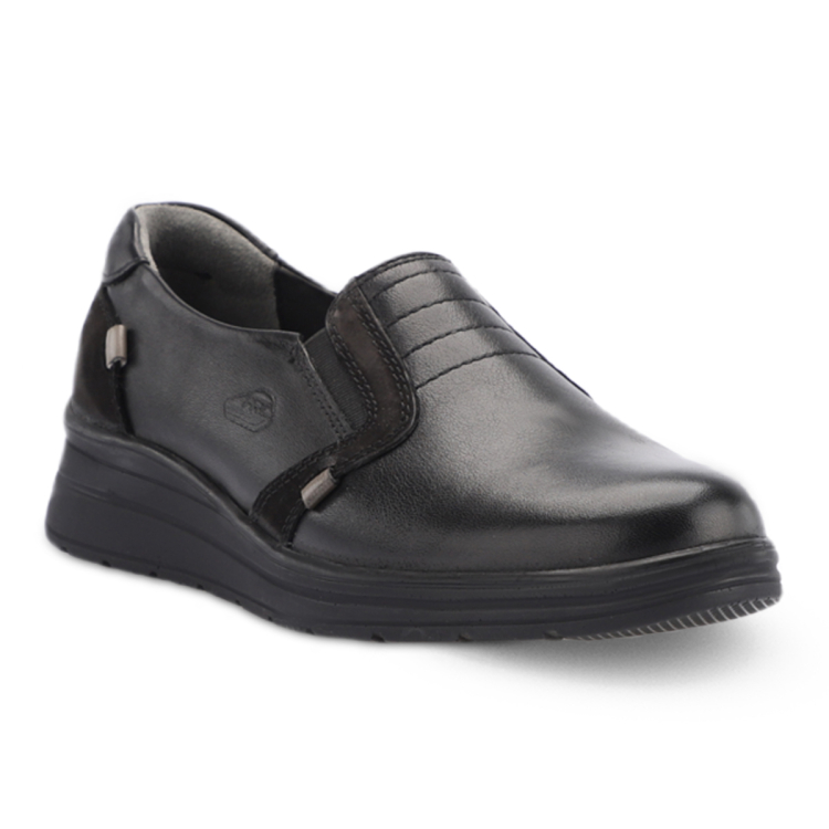 SUŞA-H Kadın Deri Ayakkabı Siyah - Forelli (1)