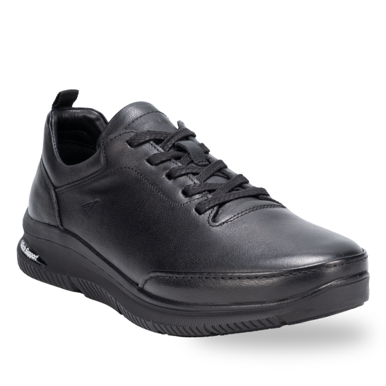 SWAT-G Erkek Deri Ayakkabı Siyah - Forelli (1)