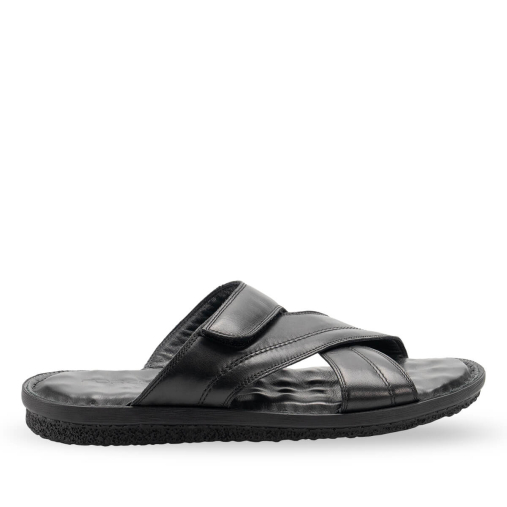 TALU-G Erkek Deri Terlik Siyah 