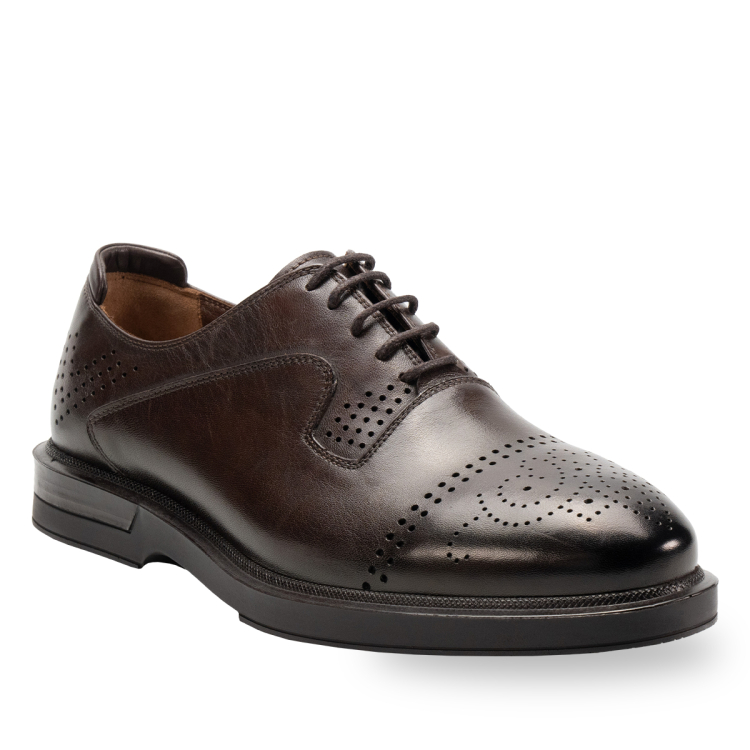 TEDD-G Erkek Deri Ayakkabı Kahve - Forelli (1)