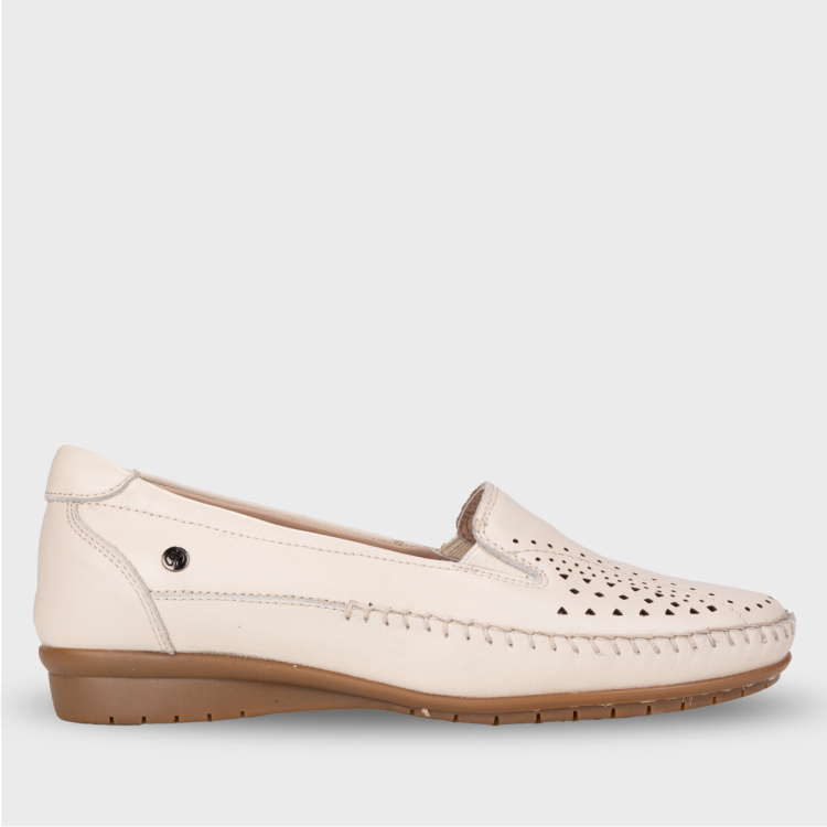 TERESA-G Kadın Deri Ayakkabı Bej - Forelli