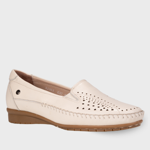 TERESA-G Kadın Deri Ayakkabı Bej - Forelli (1)