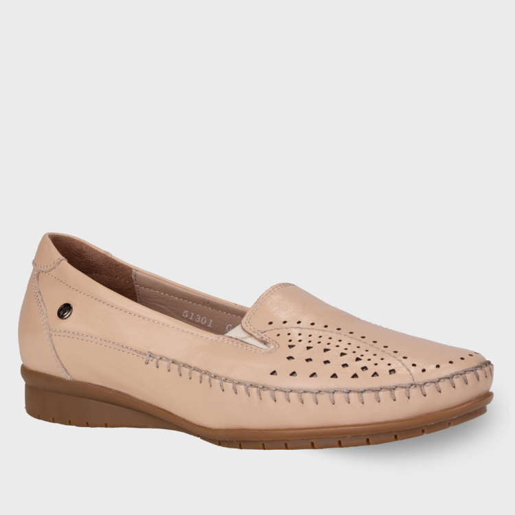 TERESA-G Kadın Deri Ayakkabı Krem - Forelli (1)