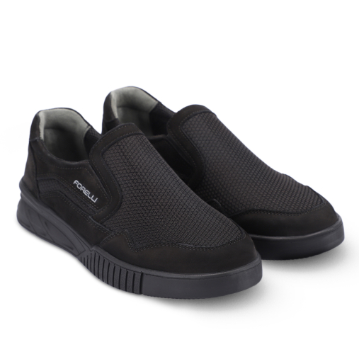 Forelli TIGRE-H Erkek Comfort Ayakkabı Siyah Nubuk - 2