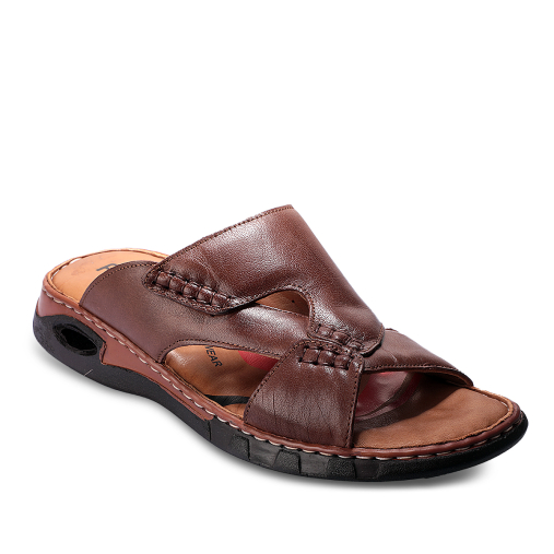 TUNA-G Erkek Deri Terlik Kum 