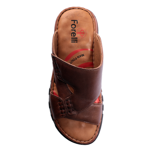 TUNA-G Erkek Deri Terlik Kum - 5