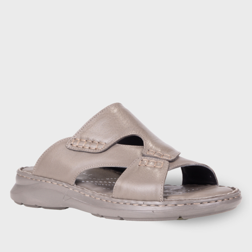 TUNA-G Erkek Deri Terlik Stone - 2