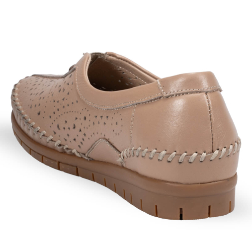 TWIN-G Kadın Deri Ayakkabı Açık Vizon - 4