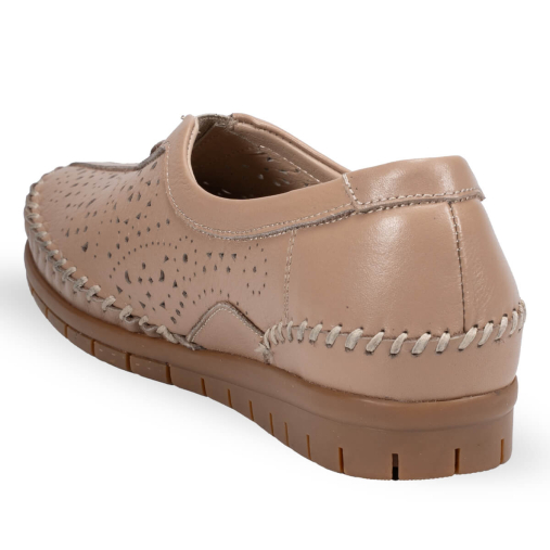 TWIN-G Kadın Deri Ayakkabı Açık Vizon - 4