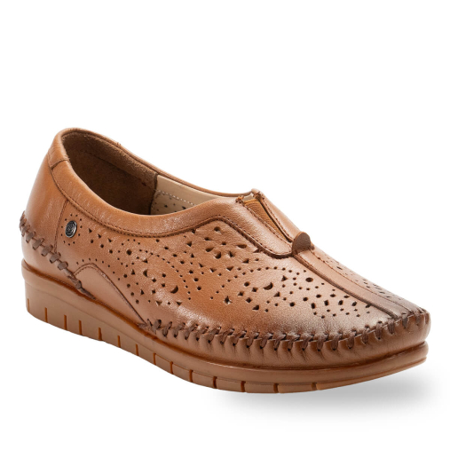 TWIN-G Kadın Deri Ayakkabı Taba - 2