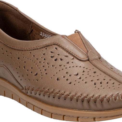 TWIN-G Kadın Deri Ayakkabı Vizon - 5