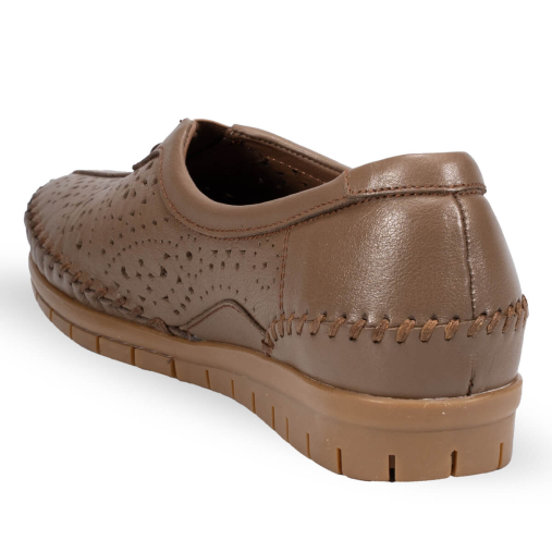 TWIN-G Kadın Deri Ayakkabı Vizon - 4