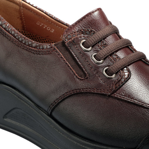 VENDY-H Kadın Deri Hallux Ayakkabı Kahve - 4