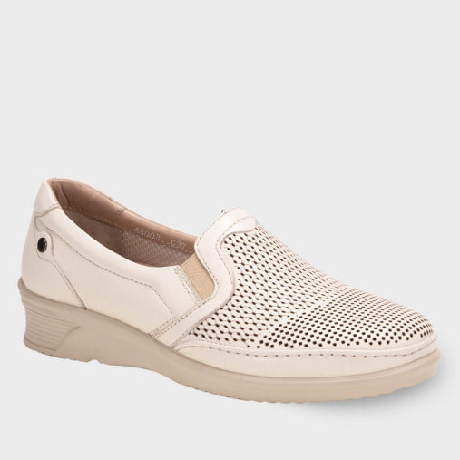 VINKA-G Kadın Deri Ayakkabı Bej - 2