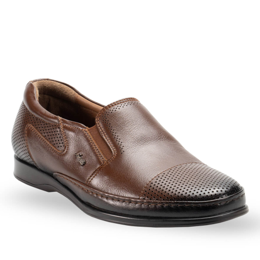 WAYNE-H Erkek Deri Ayakkabı Taba - Forelli (1)