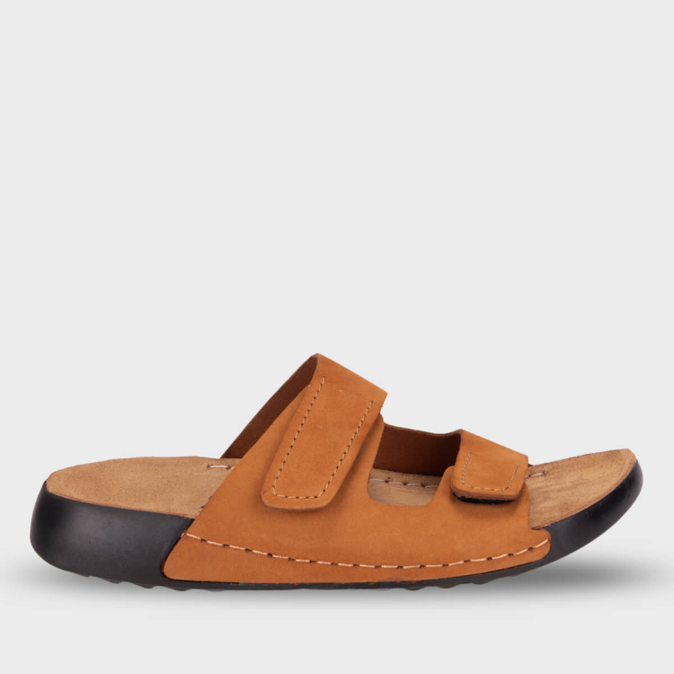 XZER-G Kadın Deri Terlik Taba - Forelli