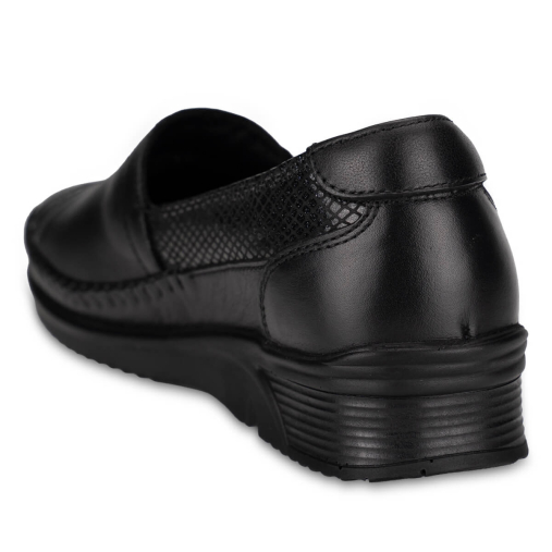 YONCA-H Kadın Deri Ayakkabı Siyah - 4