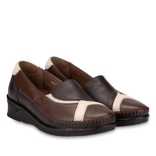 YONCA-H Kadın Deri Ayakkabı Taba-Kahve - 3