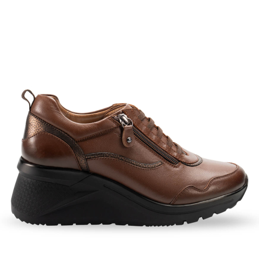 ZEYEM-G Kadın Deri Ayakkabı Kahve 