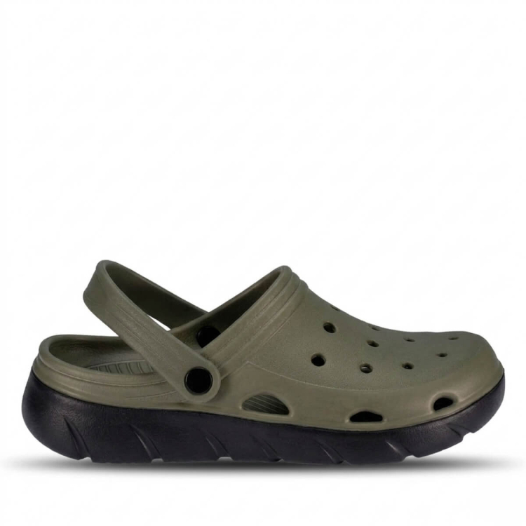 GABY-G Kadın Eva Terlik Haki-Siyah - Forelli