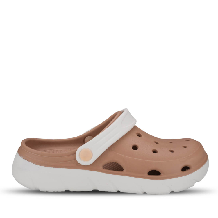 GABY-G Kadın Eva Terlik Kum-Beyaz - Forelli