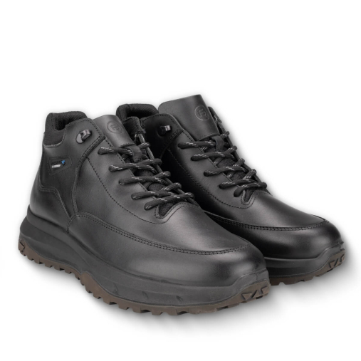 GLOW-G Erkek Deri Waterproof Bot Siyah - 3