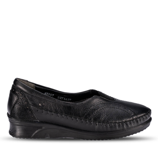 GULIS-H Kadın Deri Hallux Ayakkabı Siyah - 1