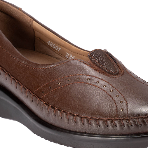 GULIS-H Kadın Deri Hallux Ayakkabı Taba - 5