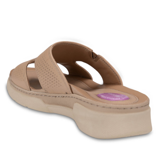 HANNA-G Kadın Deri Terlik Açık Vizon - 5