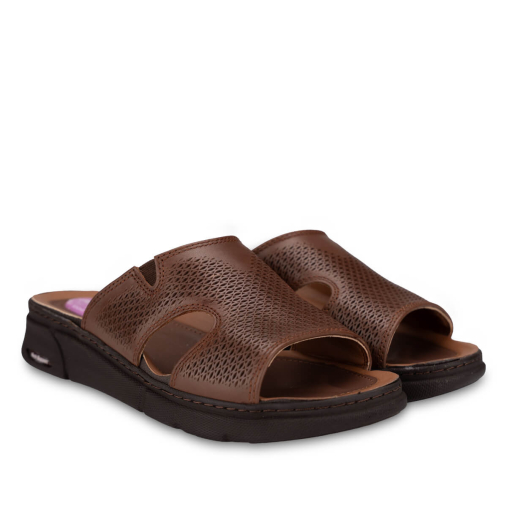 HANNA-G Kadın Deri Terlik Taba - 3