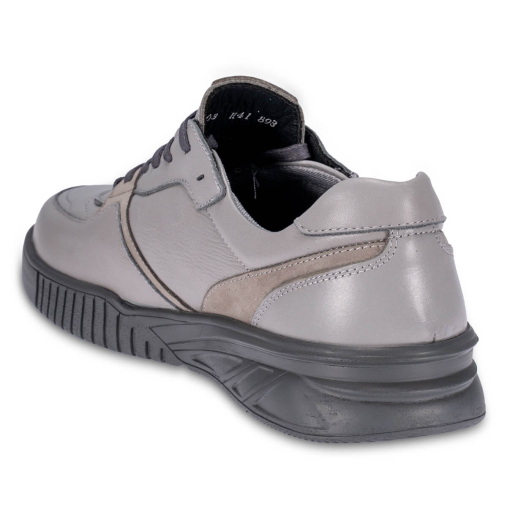 HECTOR-H Erkek Deri Ayakkabı Gri - 4