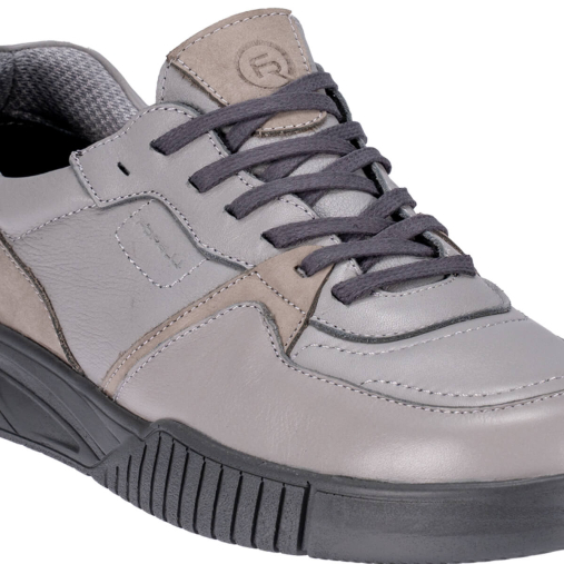 HECTOR-H Erkek Deri Ayakkabı Gri - 5