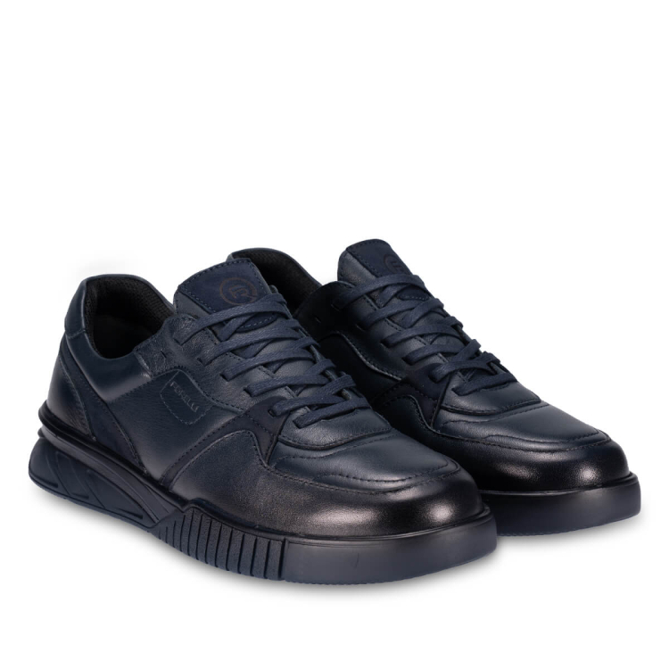 HECTOR-H Erkek Deri Ayakkabı Lacivert - Forelli (1)