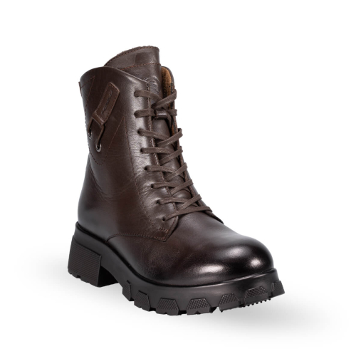 HENZA-G Kadın Deri Bot Kahve - 3