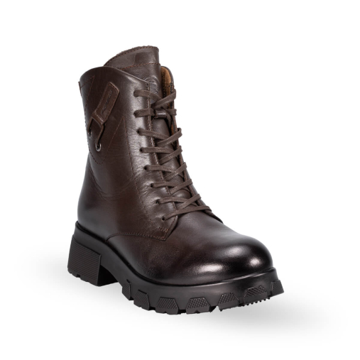 HENZA-G Kadın Deri Bot Kahve - 3