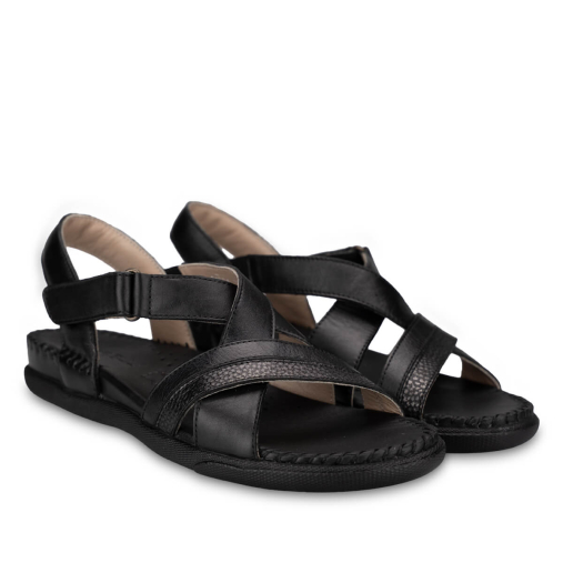 ILYA-G Kadın Deri Sandalet Siyah - 3