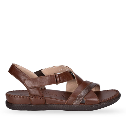 ILYA-G Kadın Deri Sandalet Taba 