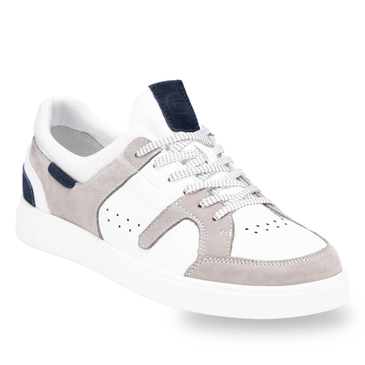 INKA-H Erkek Deri Ayakkabı Beyaz-Gri - Forelli (1)