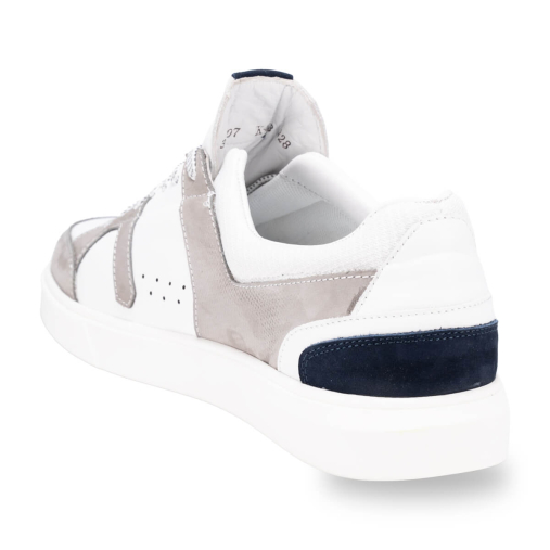 INKA-H Erkek Deri Ayakkabı Beyaz-Gri - 3