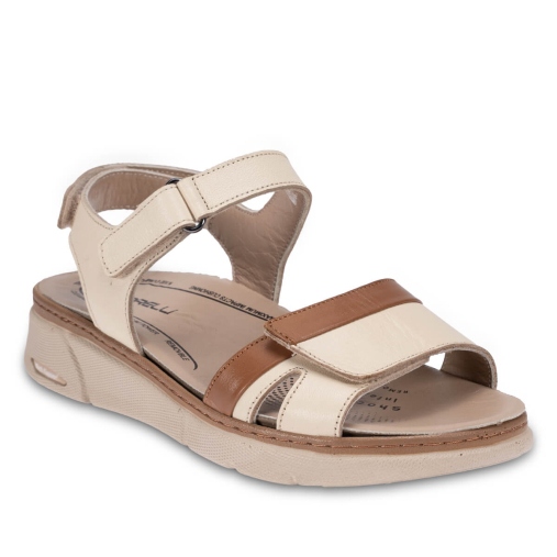 JASMIN-G Kadın Deri Sandalet Bej - 3