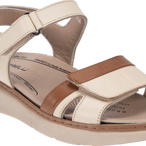 JASMIN-G Kadın Deri Sandalet Bej - 5