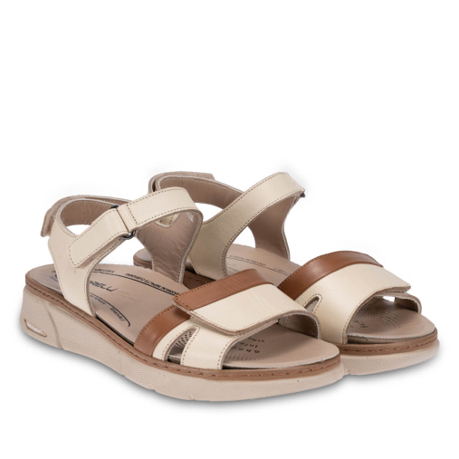 JASMIN-G Kadın Deri Sandalet Bej - 2