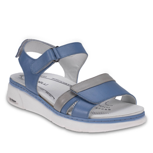 JASMIN-G Kadın Deri Sandalet Mavi - 3