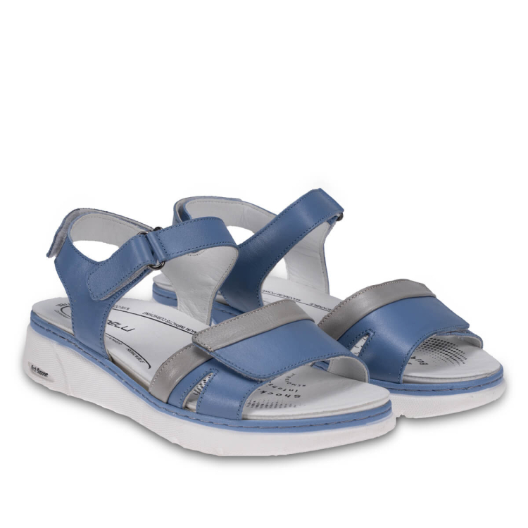 JASMIN-G Kadın Deri Sandalet Mavi - Forelli (1)
