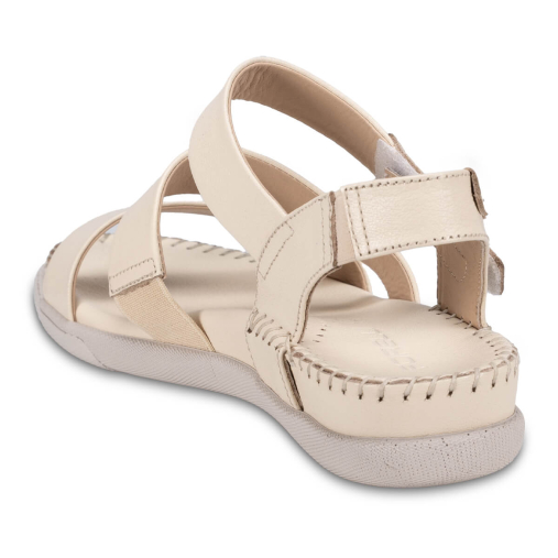 22315-G Kadın Deri Sandalet Bej - 4