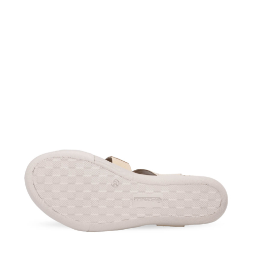 22315-G Kadın Deri Sandalet Bej - 6