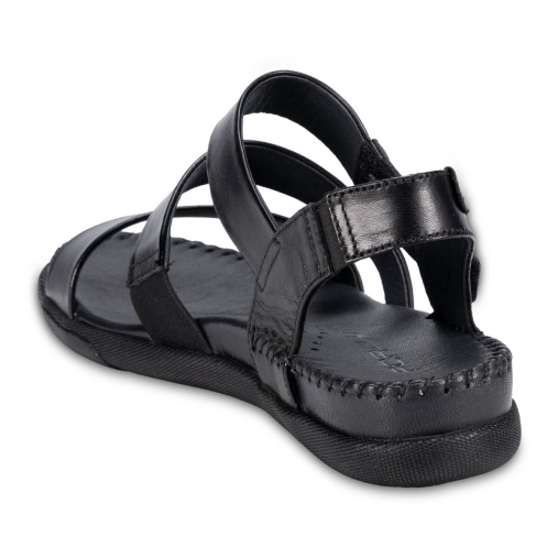 JESSE-G Kadın Deri Sandalet Siyah - 4